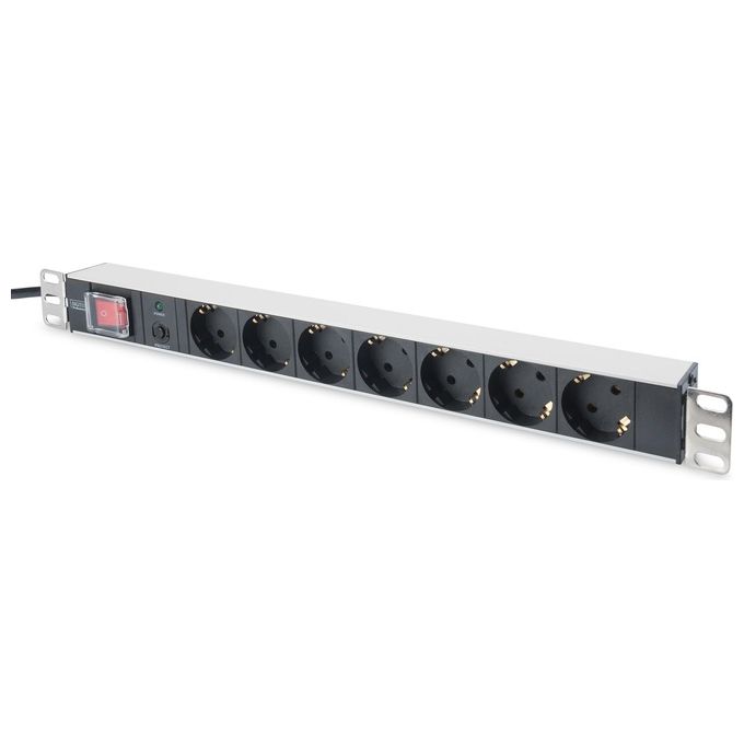 Assmann Electronic 19'' Outlet Strip Protezione da Sovraccarico 7 Prese Ac 250 V Nero 2 M
