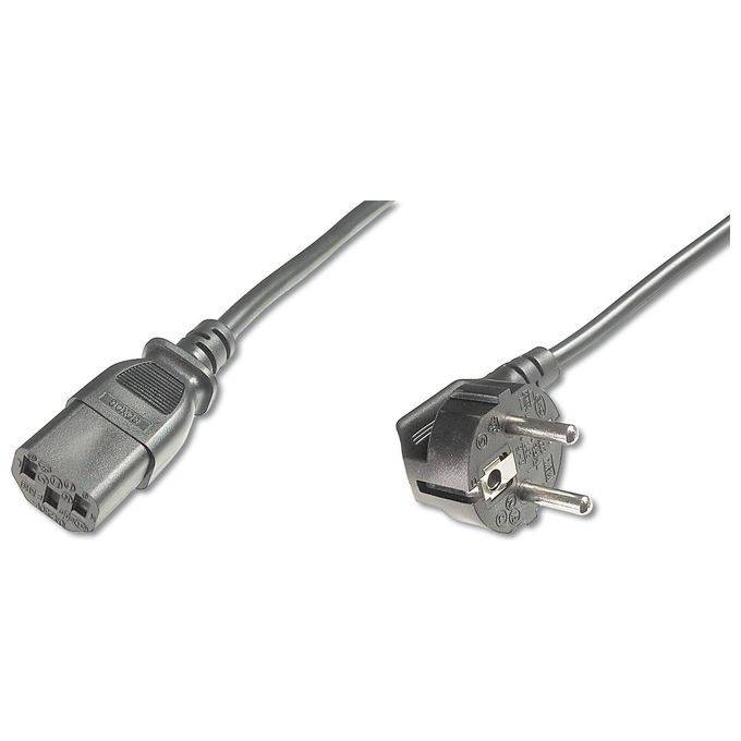 Assmann Electronic Cavo di Alimentazione Nero 5mt Cee7/7 Accoppiatore C13