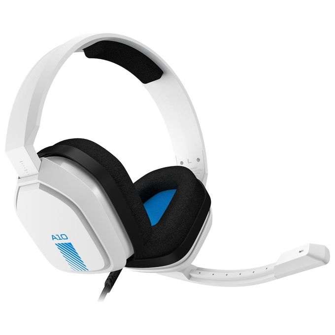 Astro Gaming A10 Cuffie Gaming Cablate con Microfono Leggere e Resistenti Bianco/Blu