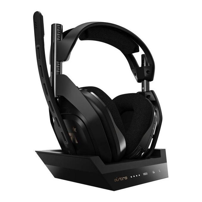 Astro Gaming A50 Cuffia Gaming Wireless con Stazione Base di Ricarica 4° Gen Dolby Audio Nero/Oro