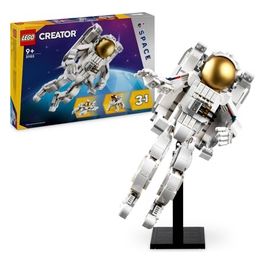 Creator 31152 3in1 Astronauta Trasformabile in Cane Giocattolo o in Astronave, Giochi da Costruire per Bambini di 9+