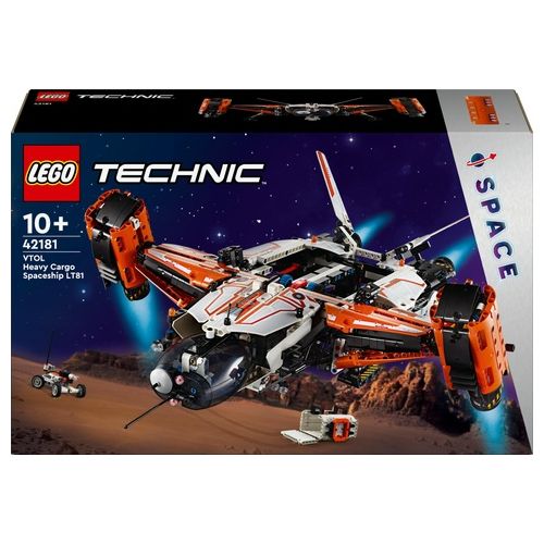 LEGO Technic 42181 Astronave Heavy Cargo VTOL LT81, Giochi per Bambini 10+, Aereo Spaziele Giocattolo da Costruire con Funzioni