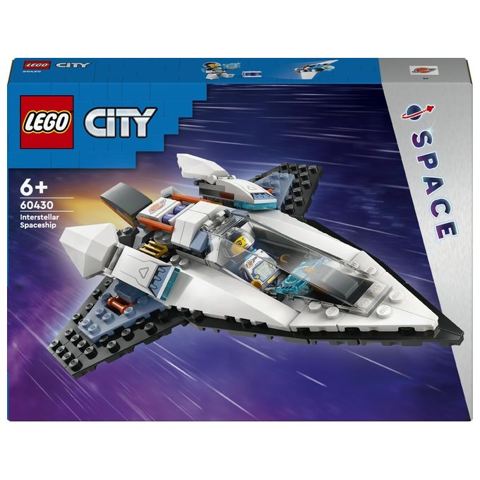 LEGO City 60430 Astronave Interstellare 60430-LEGO Giocattolo Gioco Spaziale per Bambini 6+ Anni con Navicella Minifigure e Drone Robot
