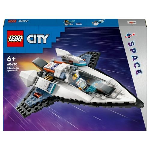 LEGO City 60430 Astronave Interstellare, Giocattolo, Gioco Spaziale per Bambini 6+ Anni con Navicella, Minifigure e Drone Robot