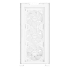 A21 PLUS TG ARGB WHITE Case Micro-ATX Supporta Schede Madri con Connettori Nascosti Radiatori da 360 mm e Schede Grafiche da 380 mm 4 Ventole ARGB Preinstallate Bianco
