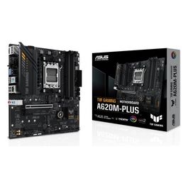 TUF GAMING A620M-PLUS Scheda madre AMD mATX, DDR5, 2 slot M.2 PCIe 4.0, Q-Latch, 2 DisplayPort, HDMI, USB 3.2 Gen 1 Type-C, BIOS FlashBack, Cancellazione rumore, Aura Sync