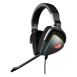 ASUS ROG Delta Stereo Headset Cuffia Gaming Quad-DAC, Aura Sync RGB Circolare, Compatibile con PS4, Type C