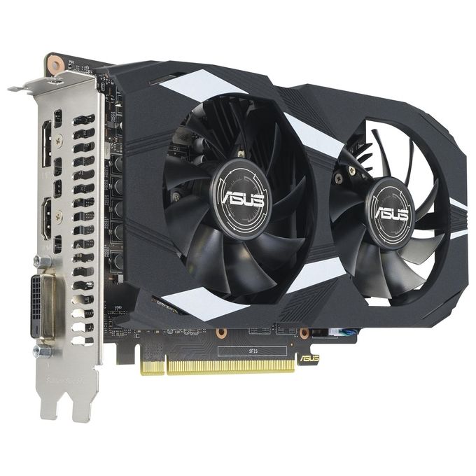 Asus DUAL NVIDIA GeForce GTX 1650 EVO OC Edition Scheda Grafica 4 GB, GDDR6 128-bit, OpenGL 4.6, 12 Gbps PCIE 4.0, 300W, HDMI, 3 DisplayPort