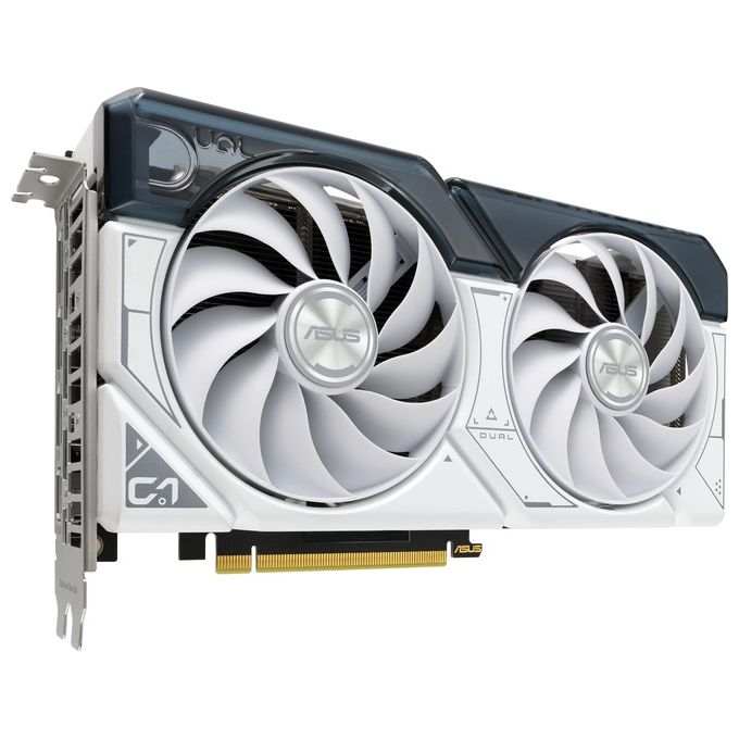 ASUS DUAL NVIDIA GeForce RTX 4060 OC Edition White Scheda Grafica, 8 GB GDDR6 128-bit 17 Gbps PCIE 4.0, GPU Tweak III, DUAL-RTX4060-O8G-WHITE