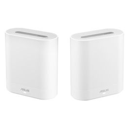 ExpertWiFi EBM68 Sistema Tri-Band WIFI 6 Mesh, Business, Supporta fino a 5 SSIDs, Guest Portal, 2.5 Gbps, Sicurezza Network Enterprise, ExpertWiFi app, Bianco, confezione da 2 pezzi