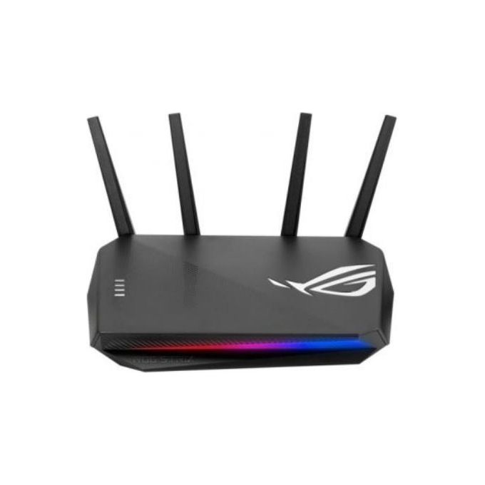 ASUS ROG Strix GS-AX3000 Dual-Band WiFi 6 Gaming Router Estendibile con Mobile Tethering, Alternativa ai Router 4G 5G, PS5 Compatible, Mobile Game Mode, Gaming Port, Adaptive QoS, Port Forwarding
