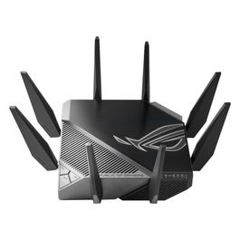 ASUS ROG Rapture GT-AXE11000 Tri Band WiFi 6E Router Gaming estendibile con Mobile Tethering, alternativa ai Router 4G 5G, 2.5G WAN/LAN Ethernet, Game Boost, Sicurezza di Rete per Tutti Dispositivi