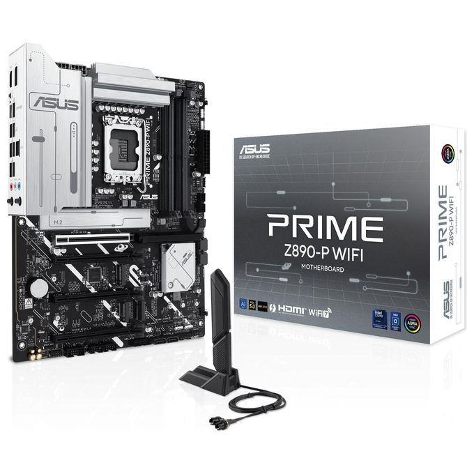 ASUS Intel PRIME Z890-P WIFI Scheda madre Intel ATX 14121 Fasi di Alimentazione Slot DDR5 PCIe 5.0 GPU di Nuova Generazione Porta USB-C Thunderbolt 4 Wi-Fi 7 Q-Antenna
