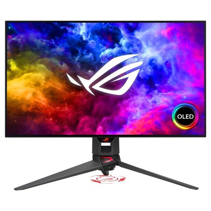 Asus Monitor Gaming ROG Swift OLED PG27AQDM, 27'', Display QHD 2560x1440, Frequenza 240Hz, Tempo di Risposta 0.03ms, HDR10