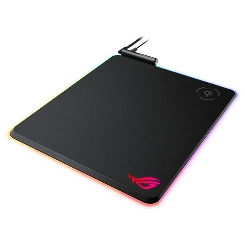 ASUS ROG Balteus Qi RGB Tappetino Mousepad Ricarica Wireless Illuminazione RGB Aura Sync a 15 Zone USB Antiscivolo