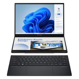 notebook Zenbook Duo OLED UX8406MA-PZ286W Intel Core Ultra 7 155H Computer portatile 356 cm (14") Touch screen 3K 16 GB LPDDR5x-SDRAM 1 TB SSD Wi-Fi 6E (802.11ax) Windows 11 Home Grigio