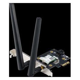 Asus Scheda PCIe PCE-AX3000 (Bluetooth 5.0+ Wi-Fi 6 AX3000 Dual Band, 2x antenne, DFS)