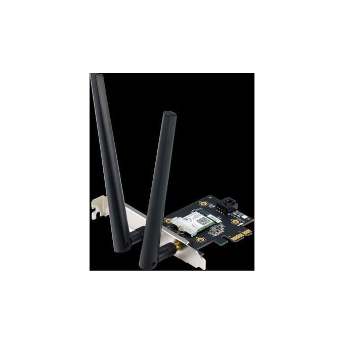 Asus Scheda PCIe PCE-AX3000 (Bluetooth 5.0+ Wi-Fi 6 AX3000 Dual Band, 2x antenne, DFS)