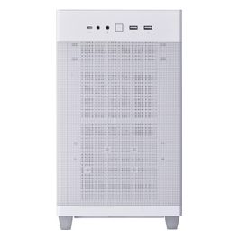 ASUS Prime AP201, case MicroATX, 33 litri, pannelli laterali tool-free e una mesh quasi filtrante, supporto per dissipatori da 360mm, schede grafiche lunghe fino a 338 mm e PSU ATX standard. Bianco