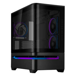 Prime AP202 Nero Case mATX con USB-C e Ventole ARGB