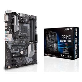 Prime B450-Plus Scheda Madre Lga Am4 b450 4xDdr4 Dc-3200o.c. 1xPcie 3.0x16 Vga 6xSata3 Raid M.2 Gblan Usb3.1 ATX