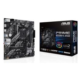 PRIME B550M-K ARGB Scheda Madre AMD B550 (Ryzen AM4) mATX Dual slot M.2 PCIe 4.0 Realtek 1Gb Ethernet