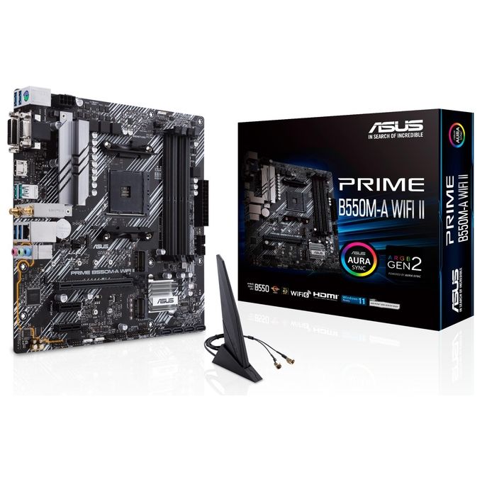 ASUS PRIME B550M-A WIFI II AMD B550 Socket AM4 micro ATX