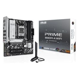 PRIME B840M-A WiFi Scheda Madre AMD mATX Slot DDR5 PCIe 4.0 Ready 3 slot M.2 WiFi 6E Ethernet Realtek 25 GB DisplayPort HDMI USB-C da 5 Gbps Fronte e Retro BIOS Flashback e Aura Sync