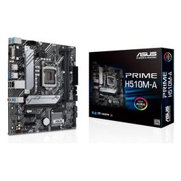 PRIME H510M-A, Scheda madre Intel H510 (LGA 1200) micro ATX con PCIe 4.0, slot M.2 da 32 Gbps, Lan Intel 1 Gb, DisplayPort, HDMI, D-Sub, USB 3.2 Gen 1 Type-A, AURA Sync