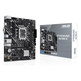 PRIME H610M-K Scheda madre mATX Intel H610 (LGA 1700) DDR5 PCIe 4.0 slot M.2 Realtek 1 Gb Ethernet HDMITM VGA USB 3.2 Gen 1 SATA 6 Gbps