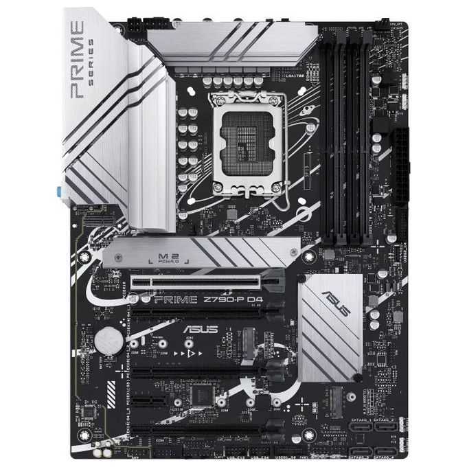 ASUS PRIME Z790-P D4 Scheda Madre Gaming ATX Intel Z790 LGA1700 DDR4 PCI 5.0 Realtek 2.5Gb Ethernet Realtek 7.1 3xM.2 4xSATA 6GB-s Aura Sync RGB Nero