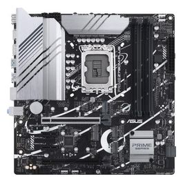 Asus Z790M-PLUS Scheda madre Intel Z790 LGA 1700 micro ATX, 3 slo M.2, DDR5, HDMI, USB 3.2 Gen 2 Type-C, Thunderbolt USB4, Aura Sync