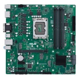 ASUS PRO B660M-C D4-CSM Scheda Madre mATX, Intel B660, LGA1700, DDR4, PCI 4.0, LAN Intel 1Gb, Realtek 7.1 Surround, 2xM.2, 4xSATA 6GB/s, USB 3.2 Gen 1, ASUS Control Center Express, Nero