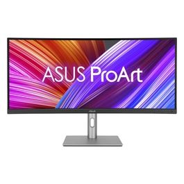 ProArt Display PA34VCNV Monitor Professionale Curvo da 34” pollici, IPS, 21:9 3440 x 1440, Curvatura 3800R, 100%sRGB, Colori ΔE < 2, Calman, Docking USB-C PD 96W, RJ45, Ecosostenibile, Nero