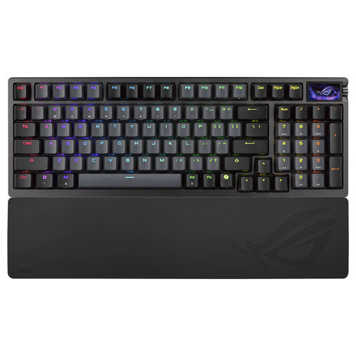 ROG Azoth 96 HE Tastiera Gaming Switch Magnetici HFX V2 Sensore Hall RGB Wireless Nera