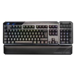 ASUS ROG Claymore II Tastiera Gaming Wireless Modulare, Meccanica, Switch ROG RX Rossi, RGB, Tasti in ABS, Tastierino Numerico Staccabile, Poggiapolsi, Controlli Media, Porta USB, Layout Italia, Nero