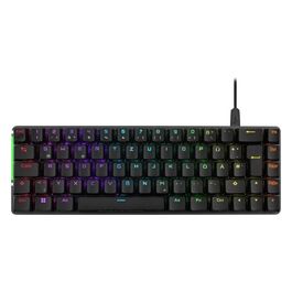 ROG Falchion Ace Tastiera Meccanica da Gaming, Illuminazione RGB, Switch ROG NX Rossi, Stabilizzatori Tastiera, Foam Insonorizzato, Tasti in PBT, Cablato con KVM, Layout Italia, Nero