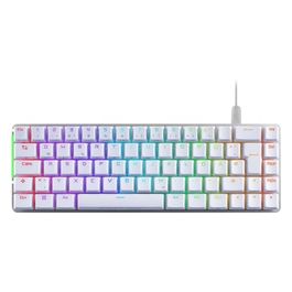 ROG Falchion Ace Tastiera Meccanica da Gaming Illuminazione RGB Switch ROG NX Rossi Stabilizzatori Tastiera Foam Insonorizzato Tasti in PBT Cablato con KVM Bianco
