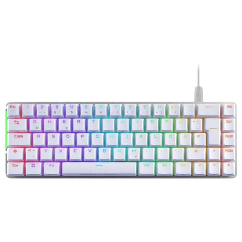 ROG Falchion Ace Tastiera Meccanica da Gaming Illuminazione RGB Switch ROG NX Rossi Stabilizzatori Tastiera Foam Insonorizzato Tasti in PBT Cablato con KVM Bianco
