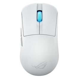 ROG Harpe Ace Mini - Mouse da gioco wireless 49 g leggero sensore ottico AimPoint Pro 42K microinterruttori ottici ROG Polling Rate Booster Esports e FPS piccolo medio bianco lunare