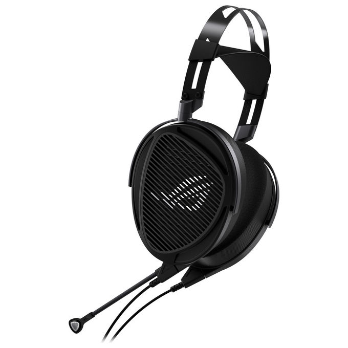 ASUS ROG Kithara cuffie gaming open-back driver planare magnetico 100 mm microfono MEMS staccabile cablato nero