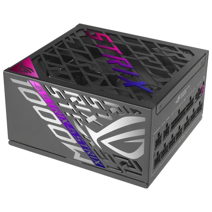 Image of Asus ROG Strix 1000P Gaming Alimentatore Modulare per PC 1000W di Potenza PCle Gen 5.0 80 Plus Titanium Standard ATX 3.1 Ventola con Doppio Cuscinetto a Sfera Nero ROG-STRIX-1000P-GAMING