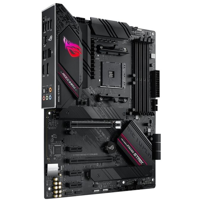 ASUS SCHEDA MADRE GAMING AMD B550 ATX CON PCIE 4.0, STADI DI ALIMENTAZIONE IN TEAM, ETHERNET INTEL 2.5GB, 2xM.2 CON DISSIPATORI DI CALORE, SATA 6 GBPS, USB 3.2 GEN 2 E ILLUMINAZIONE RGB AURA SYNC