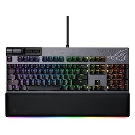 ASUS ROG Strix Flare II Animate Tastiera Gaming USB, Meccanica, Switch Sostituibili, ROG NX Rossi, Polling 8000Hz, Tasti in ABS, Display Anime Matrix, RGB, Layout Italia, Poggiapolsi, Nero