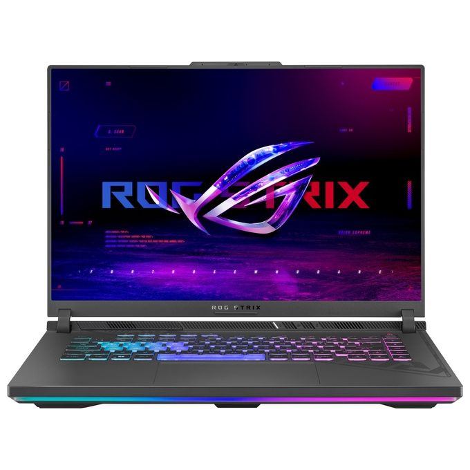 Asus ROG Strix G16 G614JZ-N3001W i7-13650HX Computer portatile 406 cm (16'') WUXGA Intel Core i7 16 GB DDR5-SDRAM 512 GB SSD NVIDIA GeForce RTX 4080 Wi-Fi 6E (802.11ax) Windows 11 Home Grigio