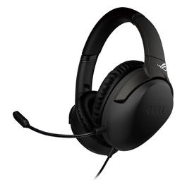 Asus ROG Strix Go Wired Gaming Headset (AI Noise-Canceling Mic, Discord Certified Mic, 40mm Drivers, Hi-Res Audio, USB-C, Lightweight, For PC, Mac, Switch, PS4, PS5 and Mobile Devices)- Black