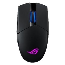 ASUS ROG Strix Impact II Wireless Gaming Mouse, 16,000 DPI, 5 Programmable Buttons, Aura Sync RGB Lighting, 2.4 GHz, Long Battery Life, Lightweight, Ergonomic, PTFE Mouse Feet, Black