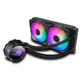 ROG Strix LC II 240 ARGB Dissipatore a Liquido All-In-One, Due Ventole ROG da 120mm RGB, Illuminazione ARGB, LGA 1700|1200|1150|1151|1152|1155|1156|2011|2066 e AMD AM4/TR4, Nero