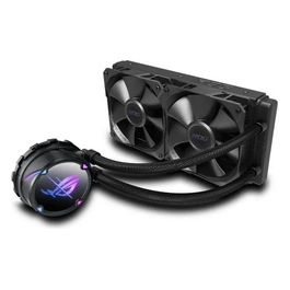 ROG Strix LC II 240 Dissipatore a Liquido All-In-One, Due Ventole ROG da 120mm, Illuminazione ARGB, LGA 1700|1200|1150|1151|1152|1155|1156|2011|2066 e AMD AM4/TR4, Nero