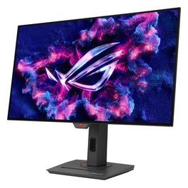 ROG Strix OLED XG27AQDMG Monitor Gaming WOLED Lucido da 27” pollici (265) 1440p e 240 Hz Tempo di Risposta 003 ms Anti-sfarfallio e OLED Care G-SYNC 99% DCI-P3 DisplayWidget Center Nero